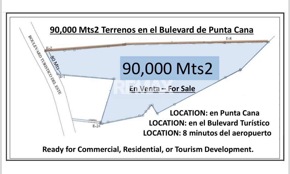 Terreno en PUNTA CANA, PUNTA CANA VILLAGE