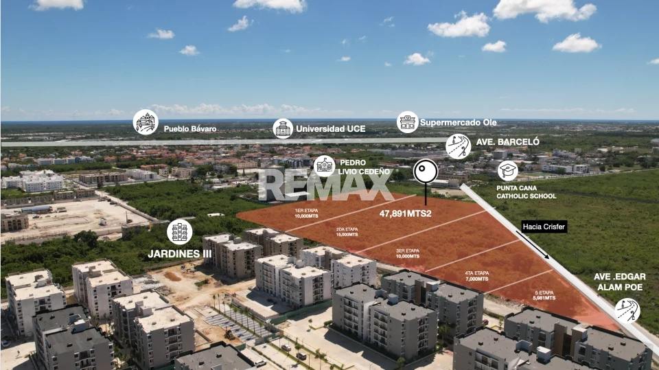 Terreno en RESIDENCIAL BAVARO-PUNTA CANA, VERON
