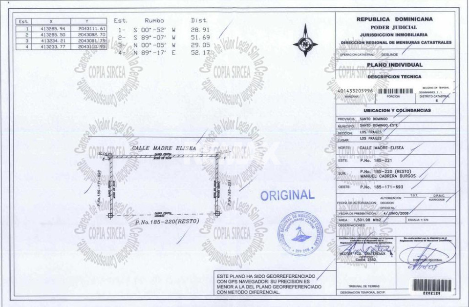 Terreno en SANTO DOMINGO ESTE, CORALES DEL SUR