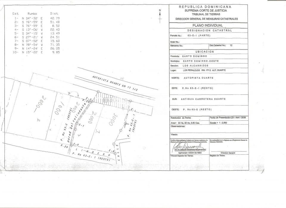 Terreno en SANTO DOMINGO DE GUZMÁN, Autopista Duarte