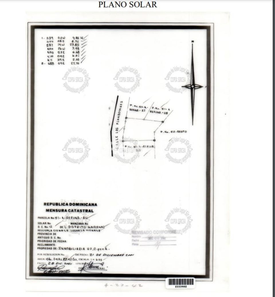 Terreno en SANTO DOMINGO OESTE, LOS HIDALGOS
