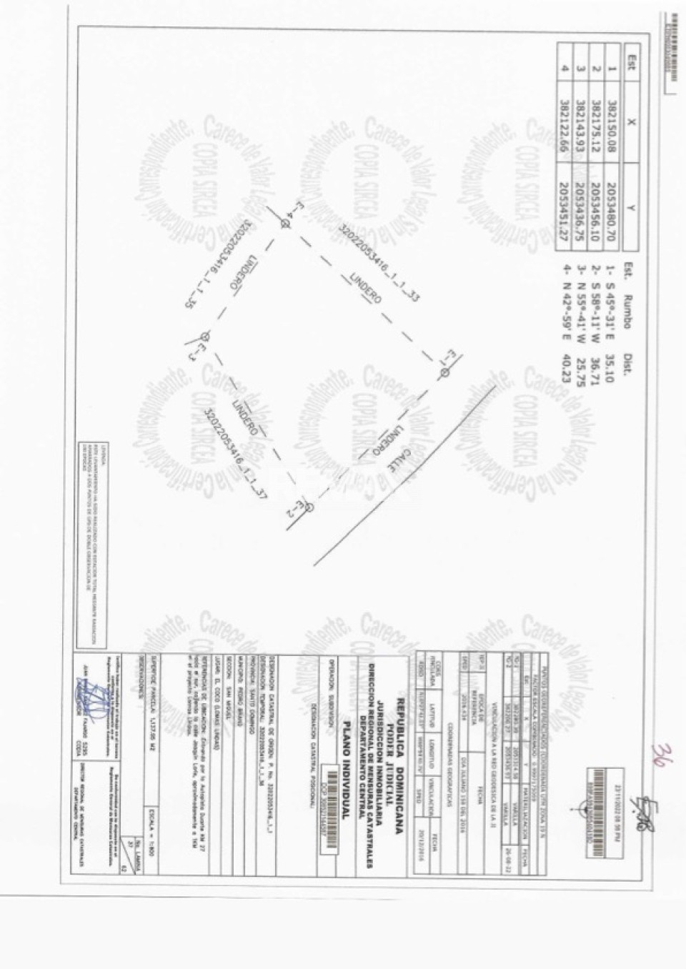 Terreno en SANTO DOMINGO DE GUZMÁN, LOMAS LINDAS