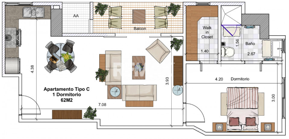 Apartamento en SANTO DOMINGO DE GUZMÁN, PARAÍSO